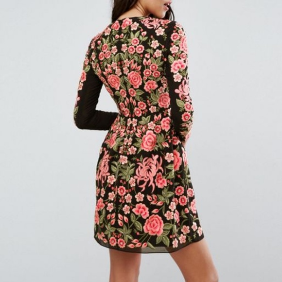 Needle & Thread Intricate Bead and Sequin Dress - Picture 3 of 5